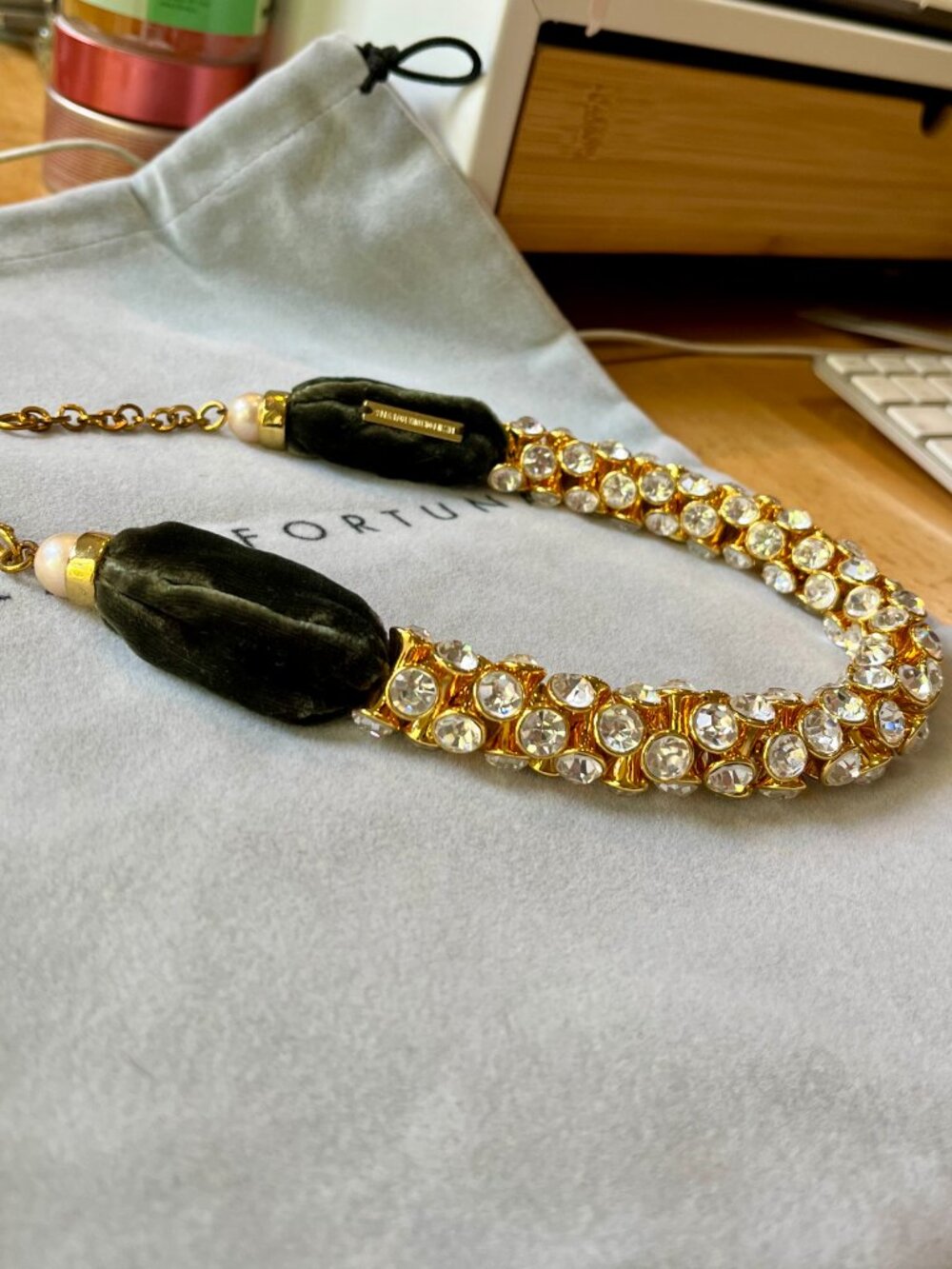 Lizzie Fortunato Crystal Collar Necklace - Picture 7 of 8